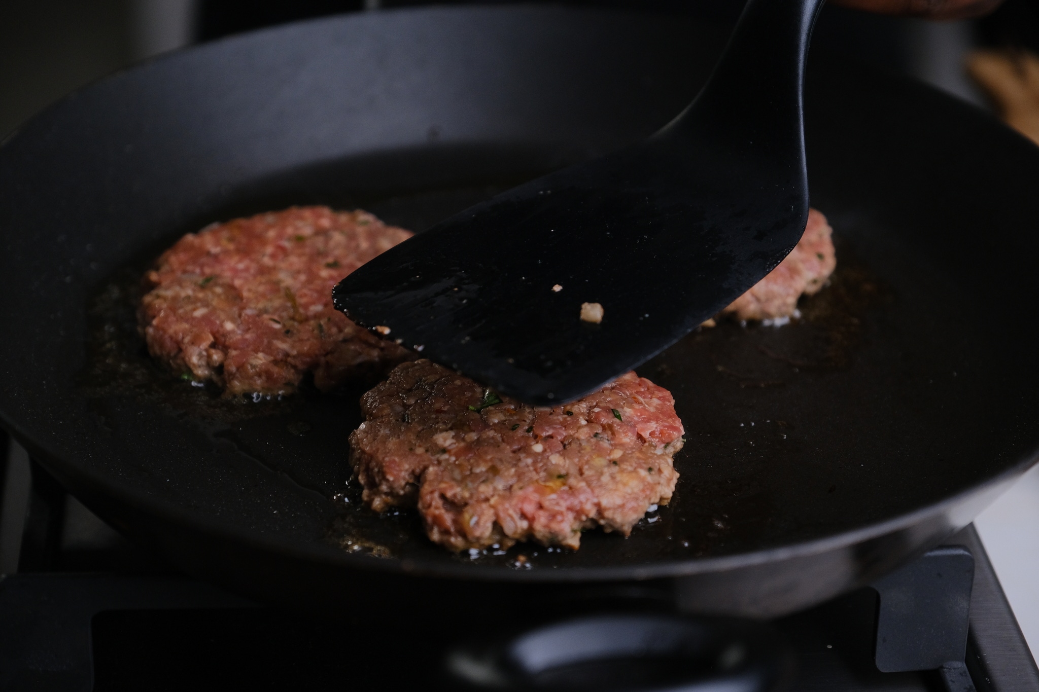 Beef Burger in Noodle Bun